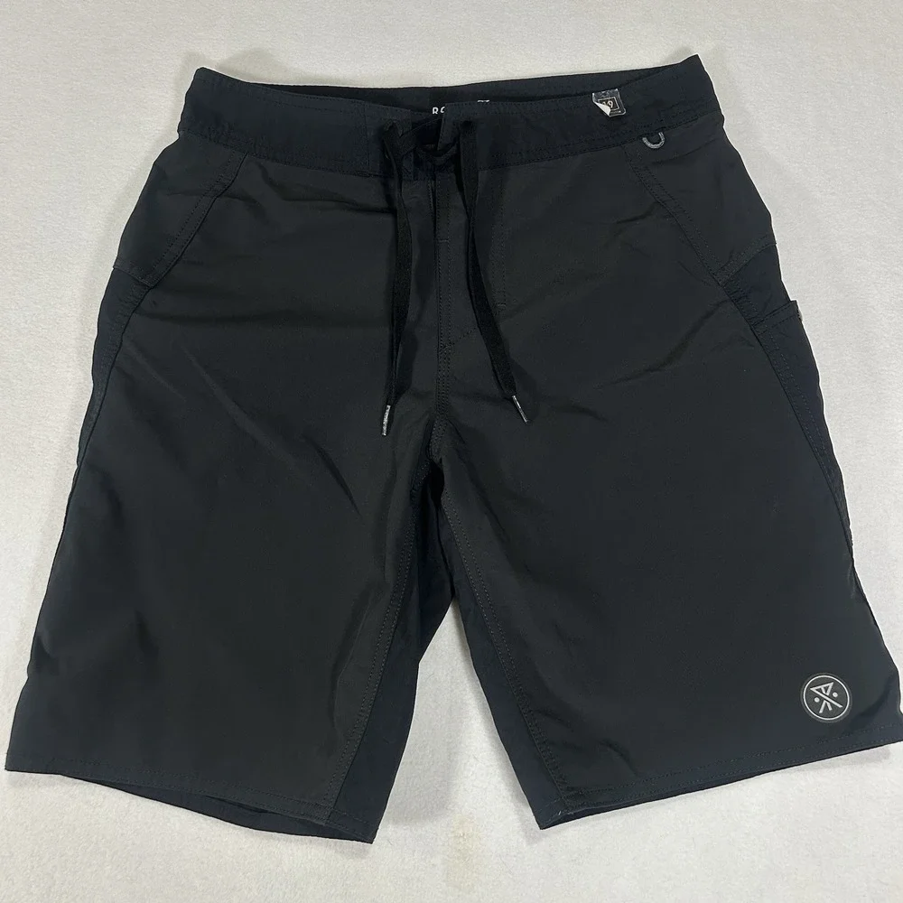 Roark‎ The Boatman Board Shorts Men's Size 28 Black CONDURA Swim Trunks